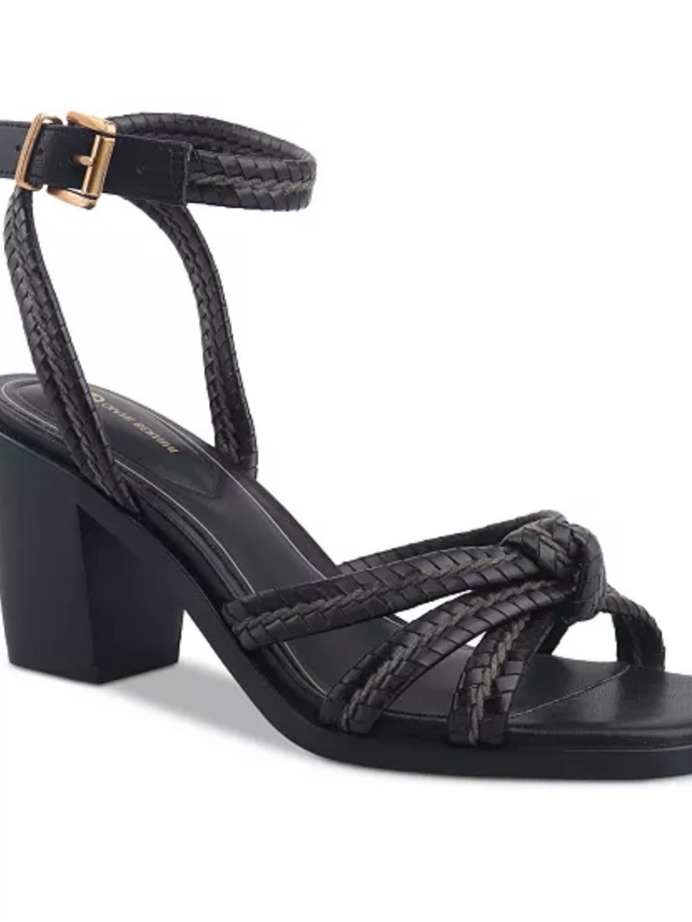 Giani Bernini Renaee block heel woven strapy dress sandals size 7